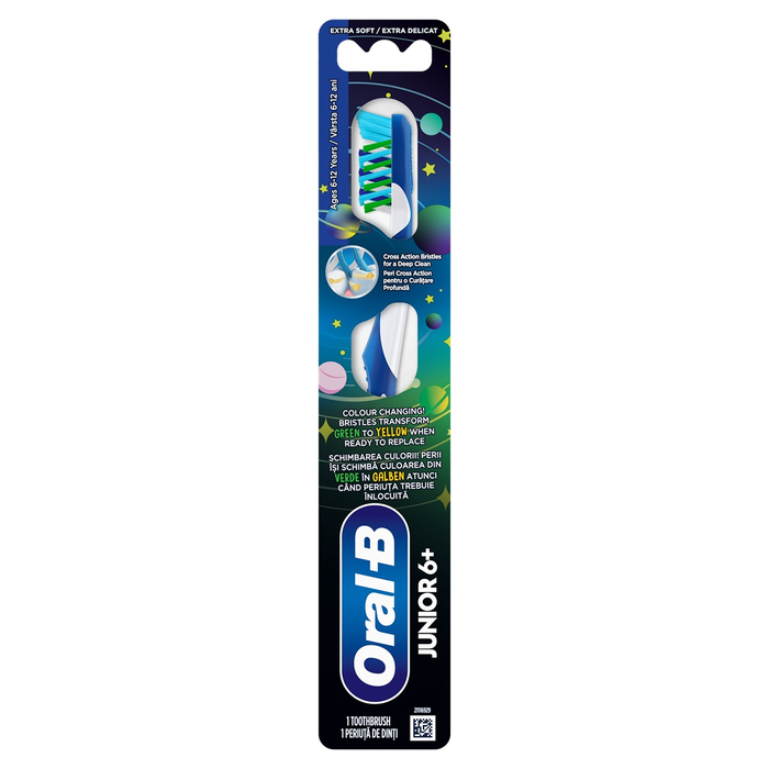 Ingrijire Personala - ORAL-B Junior 6+, periuta de dinti, extra soft, 6 - 12 ani, 1 buc