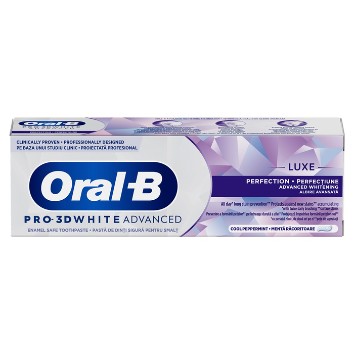 Ingrijire Personala - ORAL-B Pro 3D White, pasta de dinti, Advanced Luxe Perfection, 75 ml