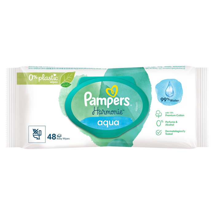Produse nou-nascut - PAMPERS Aqua, servetele umede, pentru copii, 48 buc