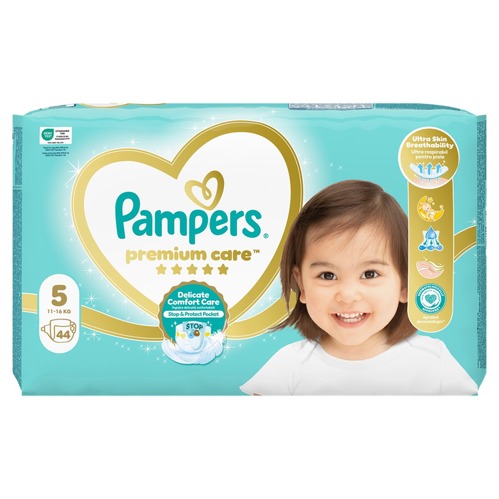 Produse nou-nascut - PAMPERS Premium Care, scutece, 11-16 kg, marime 5, Value Pack, 44 buc