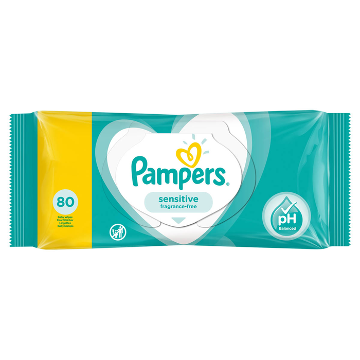Produse nou-nascut - PAMPERS Sensitive, servetele umede, pentru copii, 80 buc