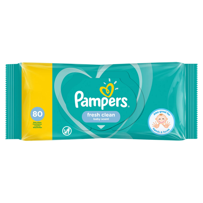 Produse nou-nascut - PAMPERS Fresh Clean, servetele umede, pentru copii, 80 buc