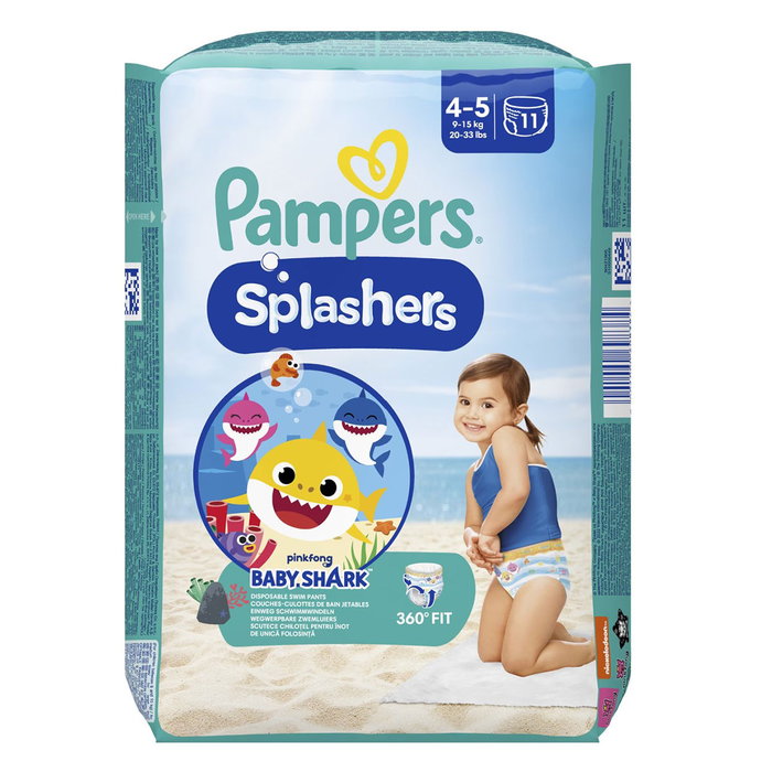 Produse Casa - PAMPERS Splash, scutece chilotel pentru apa, marime 4-5, 9-15 kg, 11 buc
