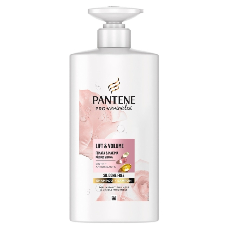 Ingrijire Personala - PANTENE Lift & Volume, sampon, pentru par uscat, tratat sau decolorat, 500 ml