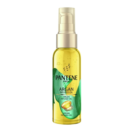 Ingrijire Personala - PANTENE Smooth & Silk, ulei de par, imbogatit cu ulei de argan, 100 ml
