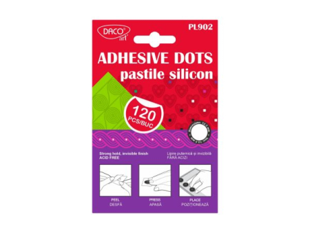 Accesorii birou - Pastile silicon autoadezive DACO PL902