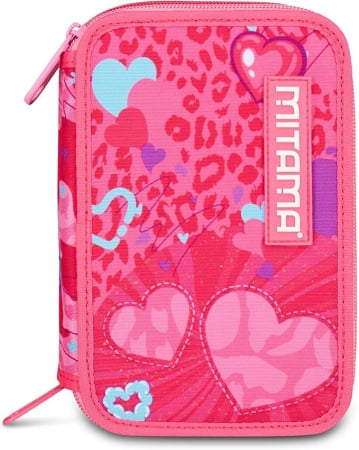 Rechizite si Papetarie - Penar școlar Mitama cu 3 compartimente, triplu FURRYPINK