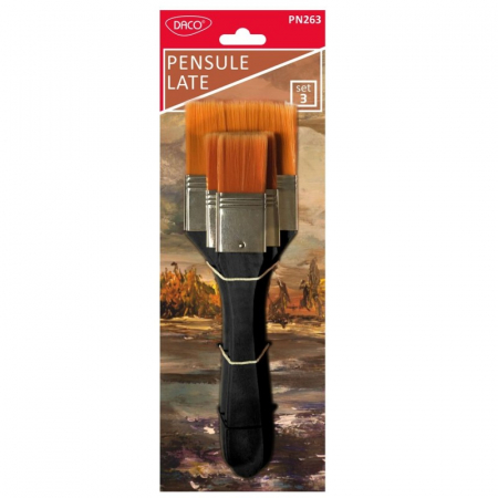 Pensule păr sintetic PN263 late Set 3 DACO