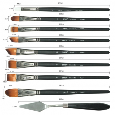 Pensule Set 15+1 Clarity DACO [2]