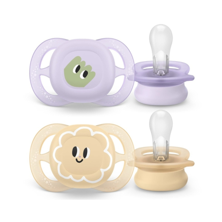 Produse nou-nascut - PHILIPS SCF075/13 Avent Ultra Start, suzeta, 0 - 2 luni, 2 buc