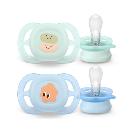 Produse nou-nascut - PHILIPS SCF075/14 Avent Ultra Start, suzeta, 0 - 2 luni, 2 buc
