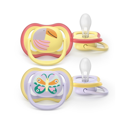 Produse nou-nascut - PHILIPS SCF087/04 Avent Ultra Air, suzeta, 0 - 6 luni, 2 buc