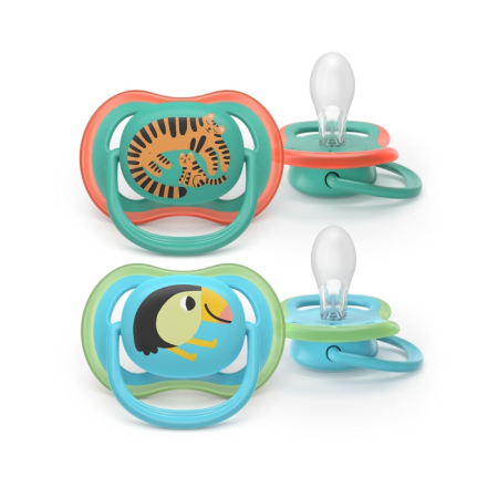 Produse nou-nascut - PHILIPS SCF087/11 Avent Ultra Air, suzeta, 6 - 18 luni, 2 buc