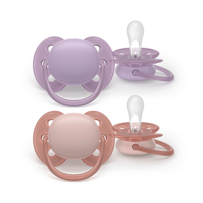 Produse nou-nascut - PHILIPS SCF091/43 Avent Ultra Soft, suzeta, 6 - 18 luni, 2 buc