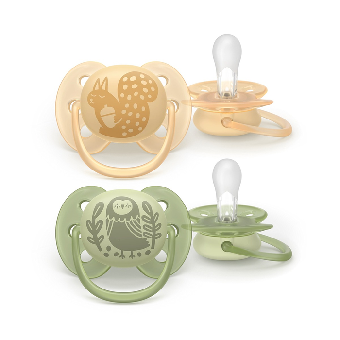 Produse nou-nascut - PHILIPS SCF091/46 Avent Ultra Soft, suzeta, 6 - 18 luni, 2 buc