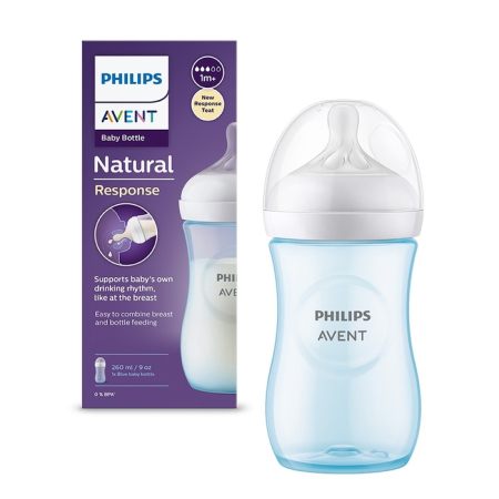 Produse nou-nascut - PHILIPS SCY903/21 Avent, biberon, natural response, 1 luna+, 260 ml