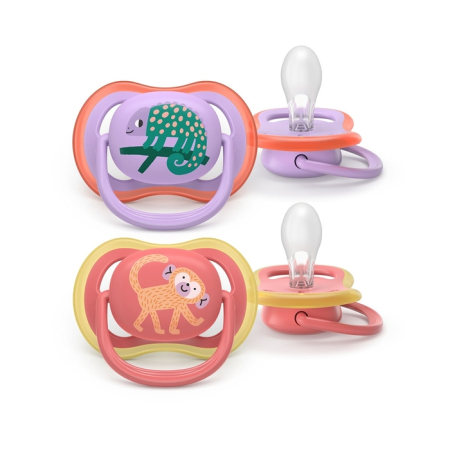 Produse nou-nascut - PHILIPS SCF349/47 Avent Ultra Air, suzeta, 18 luni +, 2 buc
