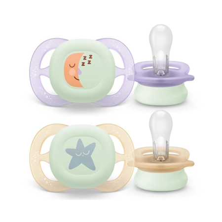 Produse nou-nascut - PHILIPS SCF075/17 Avent Ultra Start, suzeta, 0 - 2 luni, 2 buc