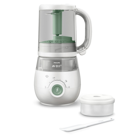 Produse nou-nascut - PHILIPS SCF8851/01 Avent Advanced, accesorii ingrijire bebe, aparat 4 in 1 pentru prepararea mancarii bebelusilor, 1 buc