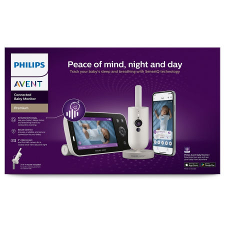 Produse nou-nascut - PHILIPS SCD971/26 Avent Baby Monitor, monitor video, 1 buc