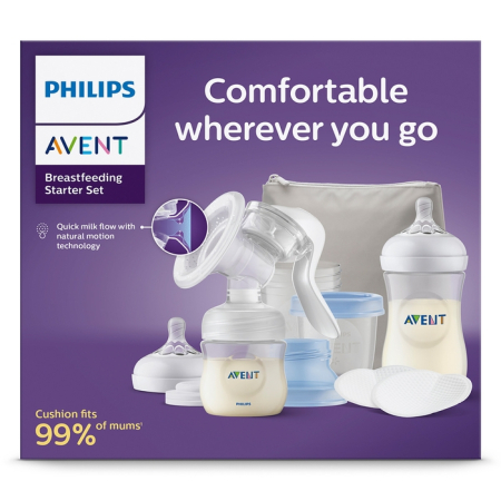PHILIPS Avent, set pompa de san manuala + accesorii