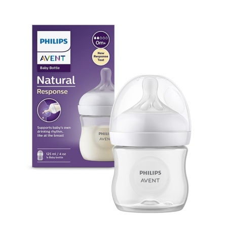 Produse nou-nascut - PHILIPS SCY900/01 Avent, biberon, natural response, 0 luni+, 125 ml