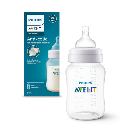 Produse nou-nascut - PHILIPS SCY103/01 Avent, biberon anti-colici, 1 luni+, 260 ml