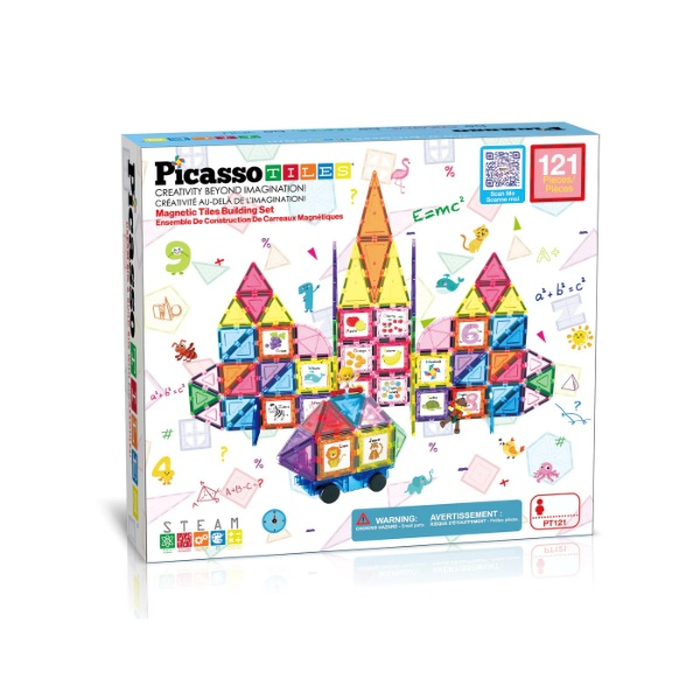 Jucarii Magnetice - PICASSO TILES Magenetic, set de constructie, 121 piese
