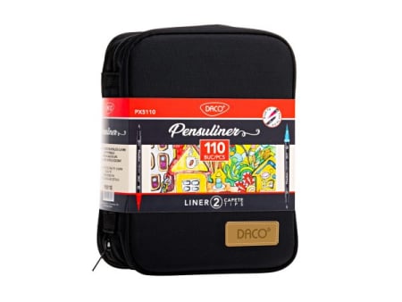 Linere - Pix Pensuliner set 110 culori DACO PX5110