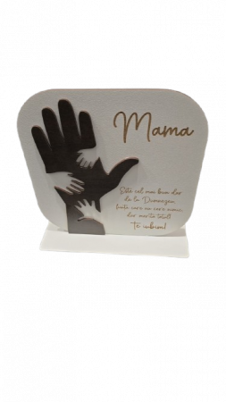Martie - Plachetă personalizată "Mama" - un cadou unic și emoționant pentru cea mai specială persoană din viața ta!