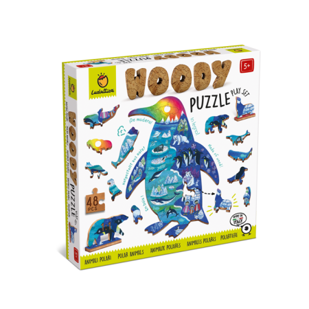 Puzzle - Puzzle Woody – Animale polare