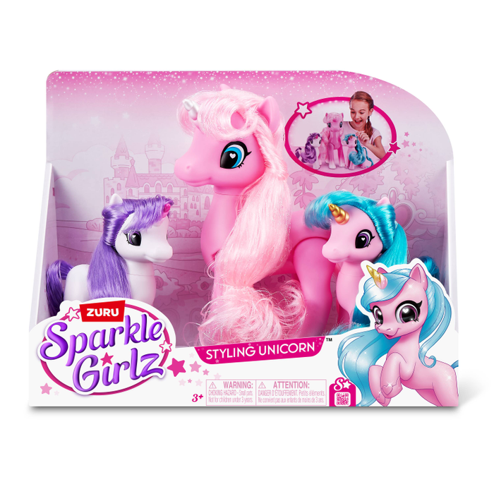 Jucarii interactive - SPARKLE GIRLZ 1 model, figurine, set familie unicorni