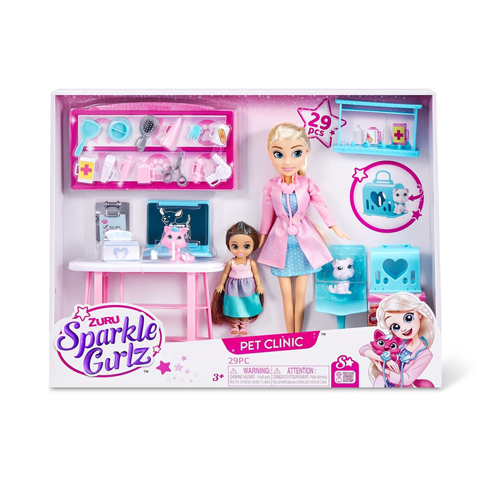 Jucarii interactive - SPARKLE GIRLZ Clinica veterinara, set de joaca