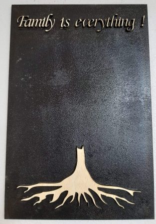 Produse MDF - Placa Baza licheni Family is everything 50x70cm