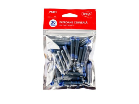 Cerneala Calimara, Patroane - Rezerve stilou (patroane) set 30 DACO PA031