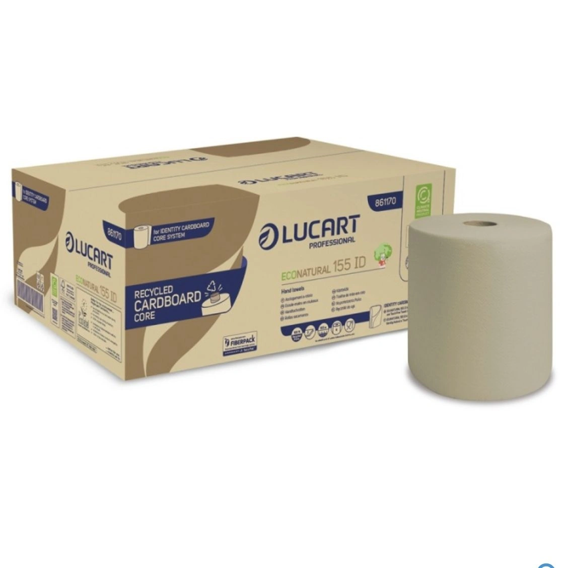 Detergenti profesionali - Rola Lucart EcoNatural 155 ID Cardboard Core