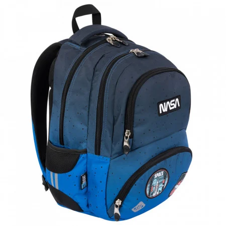 Ghiozdan St.Right, 4 Compartimente, Ergonomic, Impermeabil, Space Moon BP07, 42x30x20cm [1]