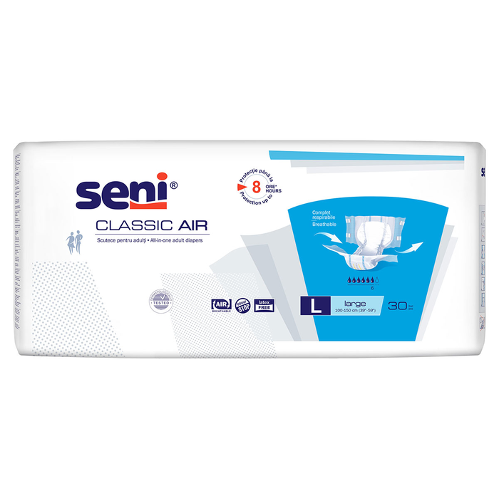 Scutece adulti - SENI Classic Air, scutece pentru adulti, L, 30 buc