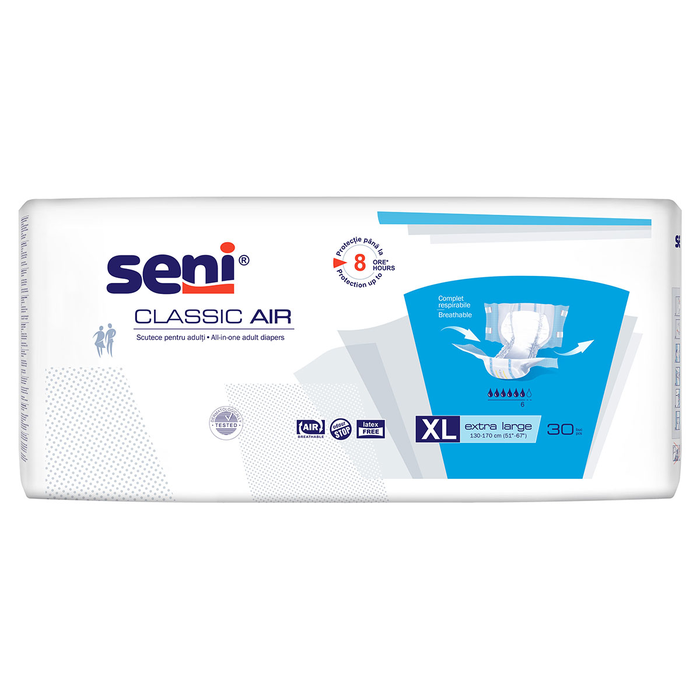 Scutece adulti - SENI Classic Air, scutece pentru adulti, XL, 30 buc