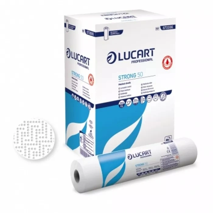 Detergenti profesionali - Rola medicala din hartie tratata antimicrobian, STRONG 50