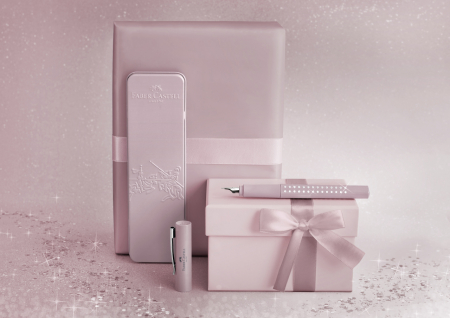 SET CADOU STILOU SPARKLE ROSE METALIC M FABER-CASTELL [3]
