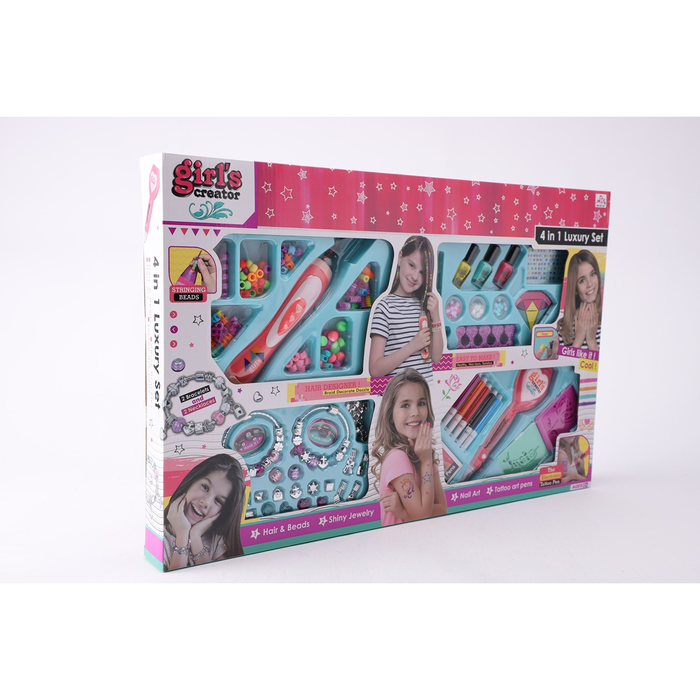 Jucarii interactive - Set de infrumusetare 4 in 1, set de joaca, pentru fetite