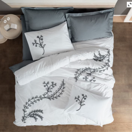 Produse Casa - Set lenjerie Cotton Box Ivy Gri