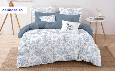 Produse Casa - Set Lenjerie Vero Vanni Julia-Mavi