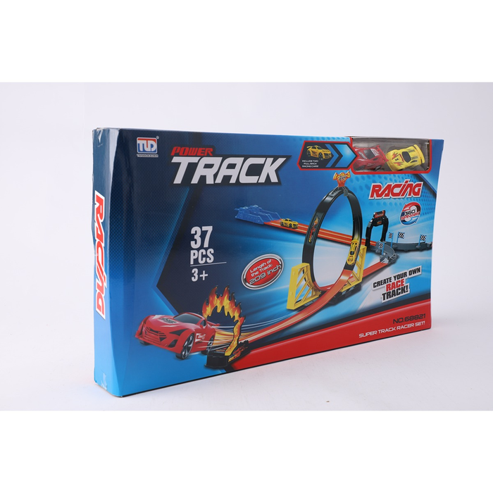 Jucarii interactive - Set pista pentru masini, set de joaca, cu 2 masini