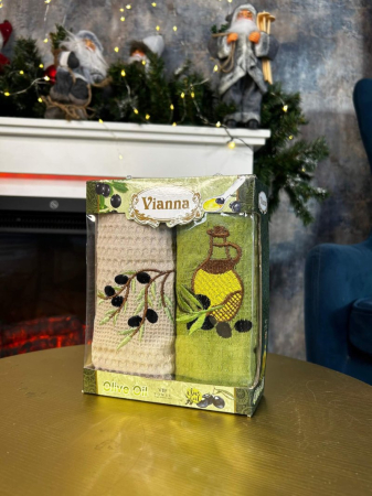 Prosoape - Set prosop bucătărie  verde , 2 buc