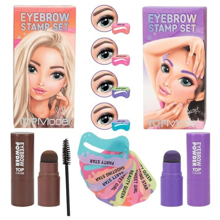 Produse TOP MODEL - Set sprancene cu 4 sabloane Beauty and Me Top Model