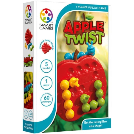 Jucarii si Seturi Creative - Smart Games - Apple Twist, joc de logica cu 60 de provocari, 5+ ani