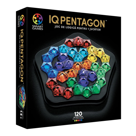 Smart Games - IQ Deluxe - Pentagon, joc de logica cu 120 de provocari, 14+ ani, editie lb. Romana [3]