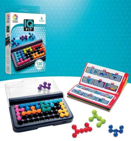Smart Games - IQ Fit, joc de logica cu 120 de provocari, 6+ ani [1]